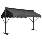Prostostoječa tenda 400x300 cm antracitna - vidaXL - antracit siva - 37.8 - 4 x 3 m - 2025-vidaXL-TOPSELLER