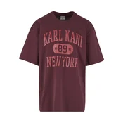Karl Kani Majica Heritage 89 vinsko rdeča