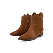L37 HANDMADE SHOES Gležnarji WALK BETWEEN STARS karamel