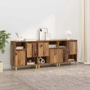 Komode 3 pcs Staro drvo 60 x 35 x 70 cm Konstruirano drvo