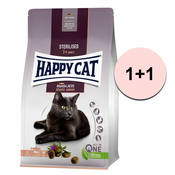 Happy Cat Sterilised Atlantik-Lachs/losos 1,3 kg 1+1 BREZPLAČNO