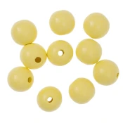 Lesene kroglice 2,5 cm - paket 10 kosov | Različne barve | Yellow