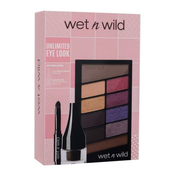 Wet n Wild Unlimited Eye Look Set paleta senčil za oči 10 g + puder za obrvi Brunette 2,5 g