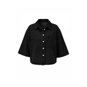 Imily Bela Bluza črn denim