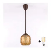 Brilagi - LED luster na sajli R GLASS 1xE27/60W/230V precnik 14 cm braon/dimljeno braon