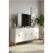 Hanah Home komoda Salkim 150, 150 cm, zlatna / bela