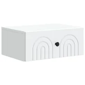 vidaXL Stenski nočni omarici Bela 49 x 34,5 x 20 cm Inženirski les