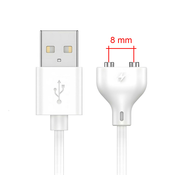 Nadomestni USB polnilni kabel - 8mm magnetni priključek