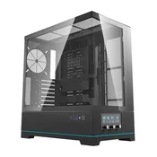 darkFlash Računalniško ohišje DARKFLASH DY451 brez ventilatorjev (črno)
