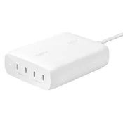Belkin BOOST CHARGE PRO 200W 4-portni polnilec USB-C Power Delivery GaN PPS + 1,5 m napajalni kabel, bela