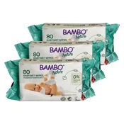 Bambo Nature vlažilni robčki 3 x 80 kos 3333312810