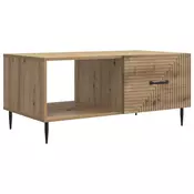 vidaXL Klubska miza Artisan hrast 90 x 50 x 40 cm Inženirski les