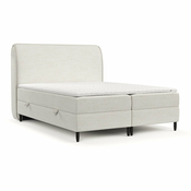 Kremno bela boxspring postelja s prostorom za shranjevanje 140x200 cm Melba – Maison de Reve