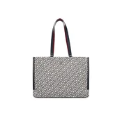 Tommy Hilfiger Ročna torba Th Jacquard Tote AW0AW19009 Modra