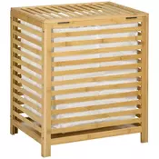 Homestar Košara za perilo 50x36x60 cm naravna