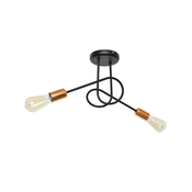Ugradbeni luster OXFORD 2xE27/60W/230V crna
