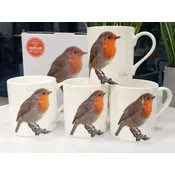 Heritage, komplet 4 porcelanastih skodelic - Robins