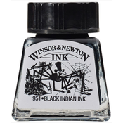 Črnilo za risanje črno (indijsko) 14 ml Winsor & Newton