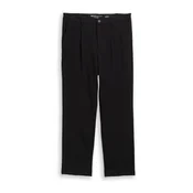 TOM TAILOR DENIM Hlače z naborki črna