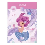 CREATIVE Knjiga za bojanje morskih sirena, 40 stranica, 75299