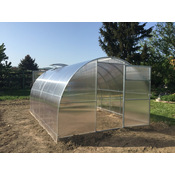 PREPORUČUJEMO! TOP Vrhunski staklenik-plastenik AGROSFERA GARANT širine 3m - VRHUNSKI polikarbonat PALRAM 800 g/m2.