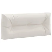 vidaXL Blazina za palete VIANEN 100% poliester Bela 120 x 60 x 12 cm