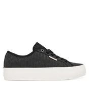 Superge Calvin Klein Vulc Flatf Laceup Jaq Aop HW0HW03265 Črna