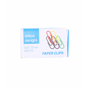 SPONKE PISARNIŠKE 33MM BARVNE 100 KOS OFFICE DELIGHT