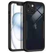 Techsuit – ColorVerse 360 Series obojestranska zaščitna maska za iPhone 13 – črna