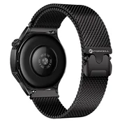 FORCELL Pas za Samsung Galaxy Watch Forcell F-Design FS10, magnetni, iz jekla, 22 mm, črn