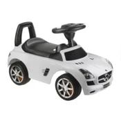 shumee Mercedes SLS AMG otroški avto-potiskalnik za shranjevanje v naslonjalu, bel