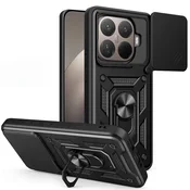 GS Oklepno ohišje za Xiaomi 17T, CamShield Slide, črno