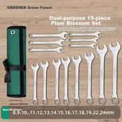 Greener Set kombinovanih kljuceva, 8-24mm, 14 komada