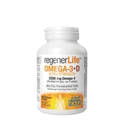 Natural Factors – RegenerLife Omega-3+D Ultra Strength 2200 mg/1000 IU, 90 mehkih kapsul
