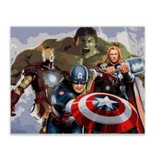 ERS SLIKARANJE PO ŠTEVILKAH Z OKVIRJEM Slike za slikanje - Marvel 50x40 cm