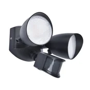 Lutec LED reflektor SHRIMP, senzor pokreta, mat crni, 20W, 4000K, IP54