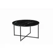 Livetastic Klubska Miza Marble, Črna