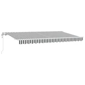 Vidaxl Retraktilna tenda Antracit 400 x 200 cm blago
