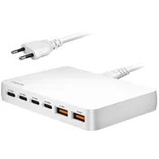 LogiLink Polnilnik LogiLink 100W GaN s 4 vhodi USB C in 2 vhodoma USB A bel PD 3 0