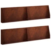 vidaXL Zadrževanje stene 4 kos 80 x 12 x 50 cm Vremensko odporno jeklo