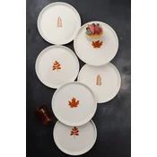 Hermia Set dezertnih tanjira, 6 komada, Beli