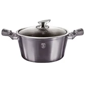 Berlingerhaus Lonec s pokrovom in marmorno površino, premer 28 cm, Carbon PRO Line