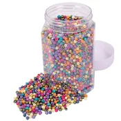 Playbox: Komplet pastelnih steklenih perlic mix – O 5 mm, ~500g