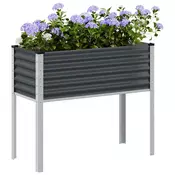 Vrtna žardinjera antracit 100x45x90 cm celik