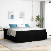 Vidaxl Konstrukcija postelje Drugo Črna 200 x 200 cm blago