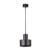 Luster na sajli RIF 1xE27/60W/230V, precnik 15 cm, crna