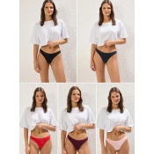 Trendyol Milla Ženski set donjeg veša Thmss25Ku00048, 5 komada, Šareni