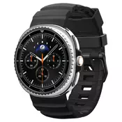 Silikonski pas za uro Spigen WBS2 za Samsung Galaxy Watch8 40 mm/Watch8 44 mm/Watch8 Classic 46mm - black