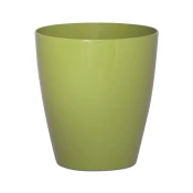 Okrasni PVC lonec Iris, zelen, fi12cm