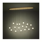 Eglo 390348 - LED Zatemnitveni lestenec na vrvici PORTOCOLOM 17xLED/3W/230V zlata